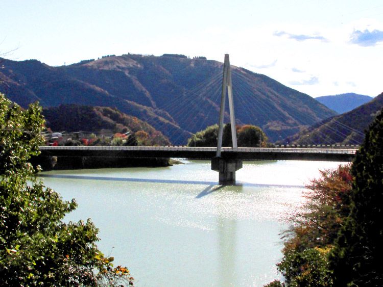 永歳橋と大野山