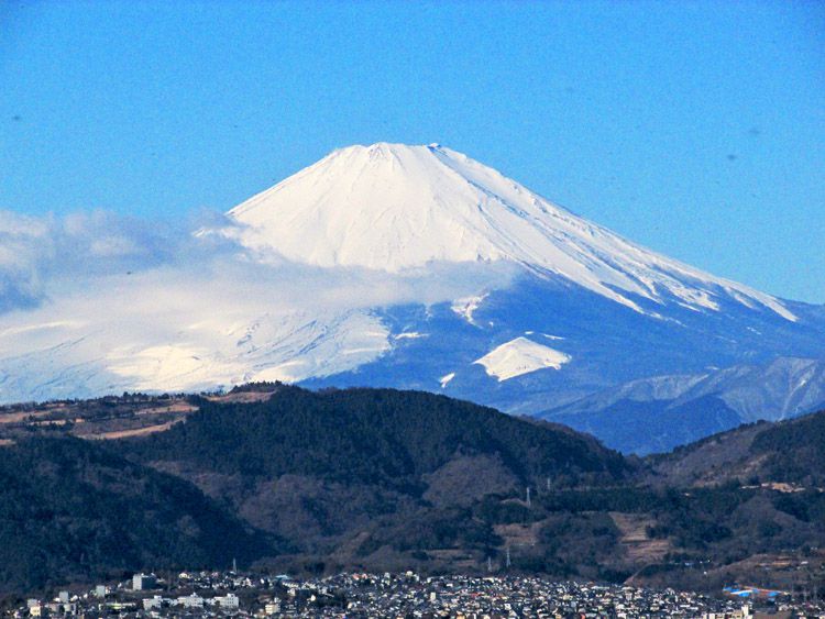 権現山展望台からの富士山（ズームアップ）